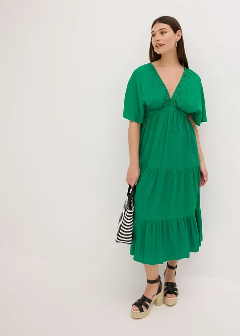 Robe midi en viscose fluide, bonprix