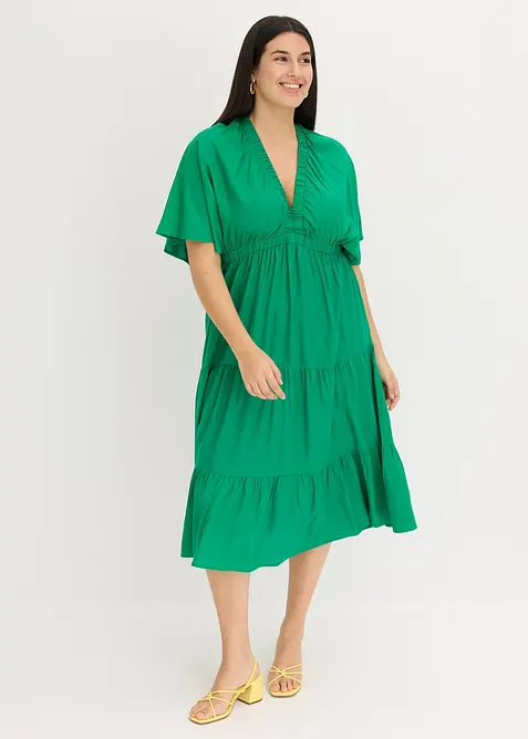 Robe midi en viscose fluide, bonprix