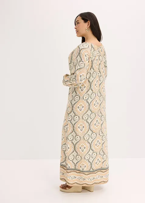 Robe caftan imprimée en viscose fluide, bonprix