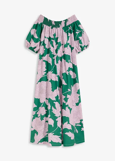 Robe col Bardot 100% coton, bonprix