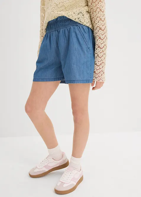 Short 100% coton avec taille élastiquée, bonprix