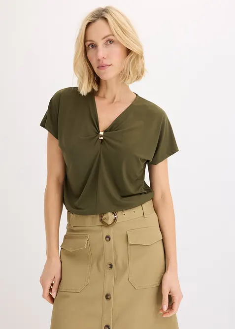 T-shirt avec anneau décoratif, bonprix