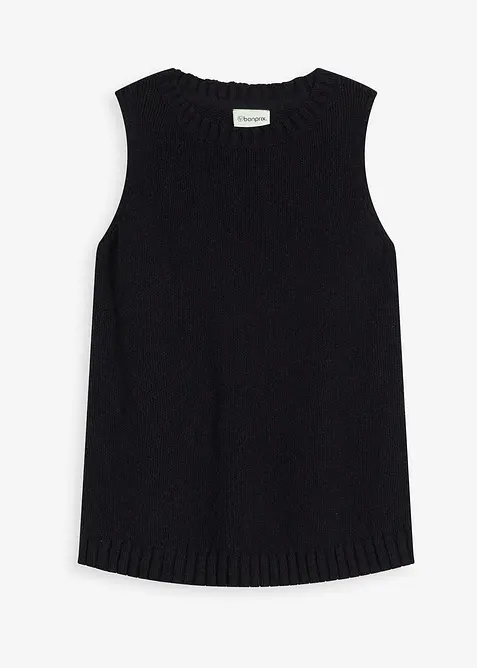 Top en maille coton textur&eacute;e, bonprix