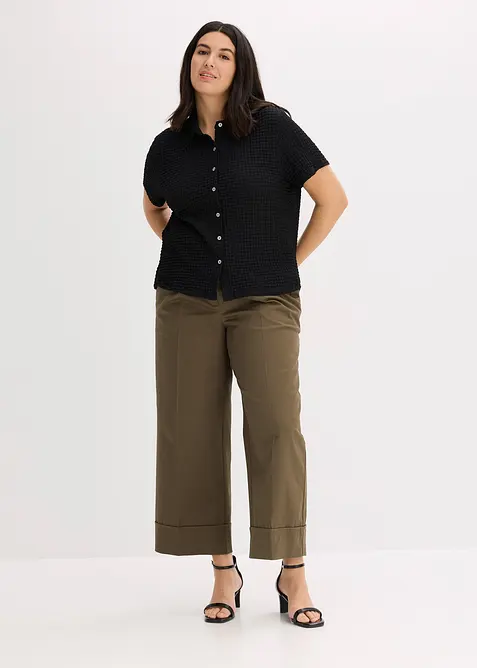 Chemisier en jersey texturé, bonprix