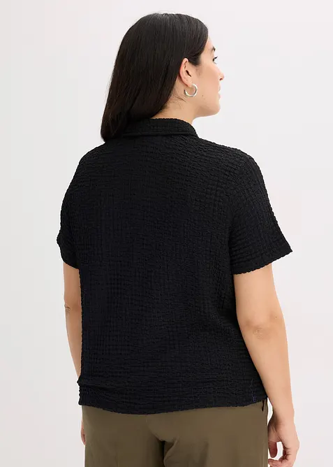 Chemisier en jersey texturé, bonprix