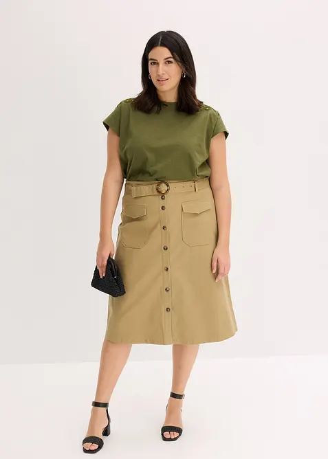 Jupe en twill, bonprix