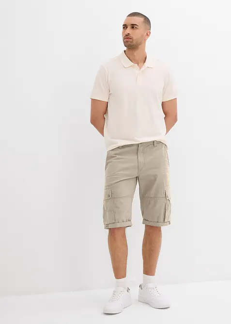 Bermuda cargo 100% coton, Regular, bonprix