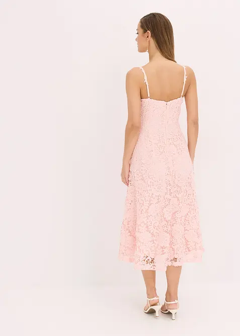 Robe en dentelle à bretelles, bonprix