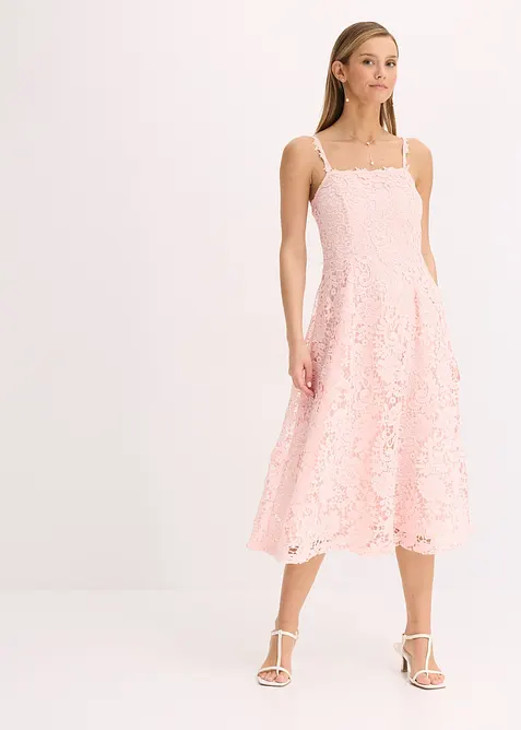 Robe en dentelle à bretelles, bonprix