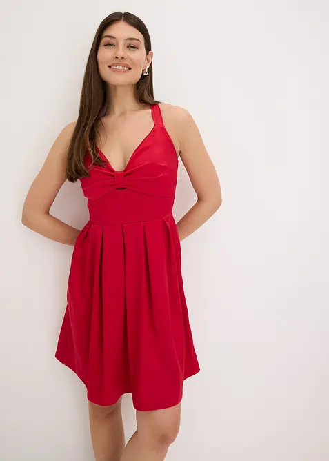 Robe courte en satin brillant, bonprix