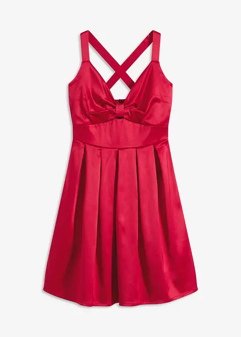 Robe courte en satin brillant, bonprix