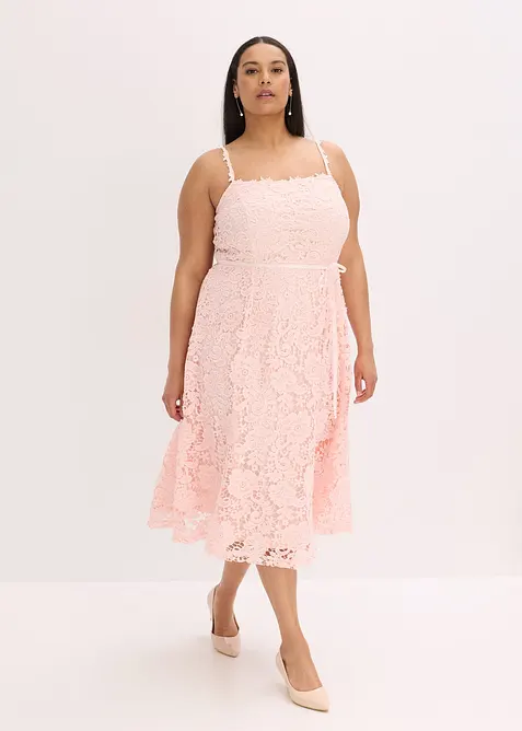 Robe en dentelle à bretelles, bonprix