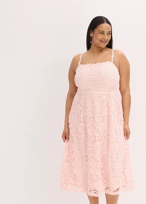 Robe en dentelle à bretelles, bonprix