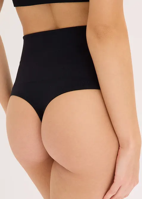 Lot de 2 strings sculptants sans coutures, maintien l&eacute;ger, bonprix