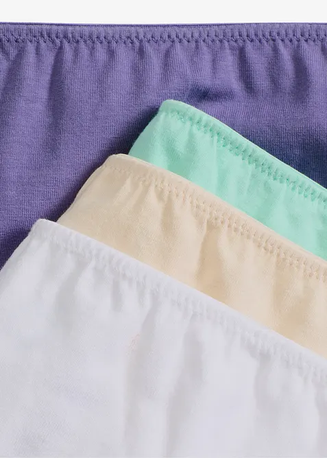 Lot de 4 slips coton, bonprix