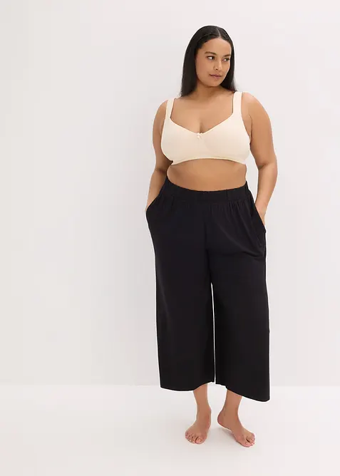 Lot de 2 soutiens-gorge coton moul&eacute;s, non rembourr&eacute;s, sans armatures, bonprix