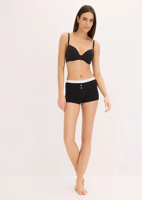 Lot de 2 soutiens-gorge coton à coques et armatures, bonprix