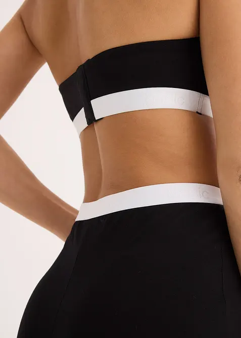 Lot de 2 soutiens-gorge bandeau coton, bonprix