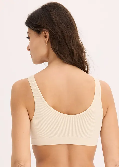 Brassière côtelée sans couture Feel Comfort, bonprix