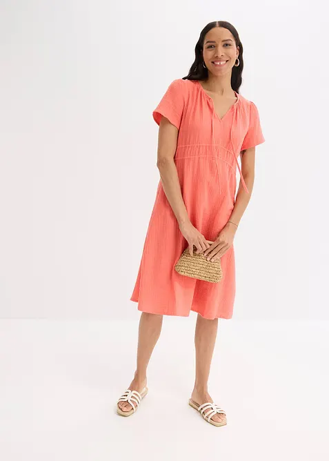 Robe-tunique en gaze de coton, bonprix