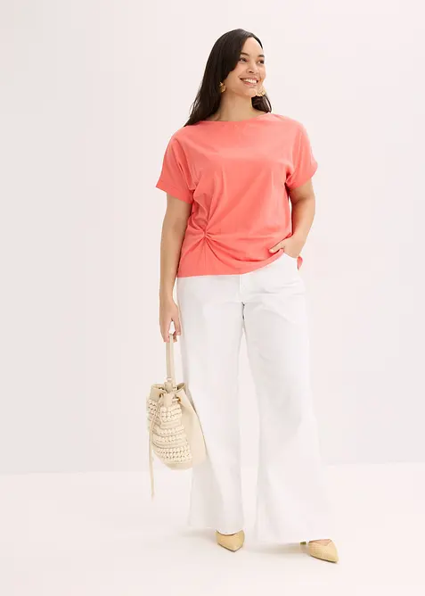 T-shirt avec détail noué, bonprix