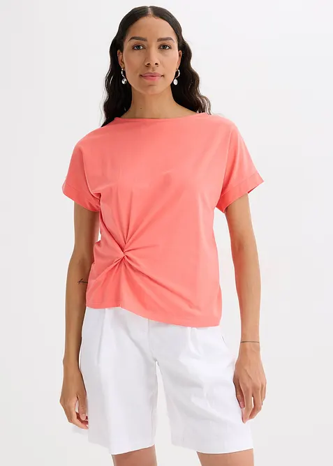 T-shirt avec détail noué, bonprix