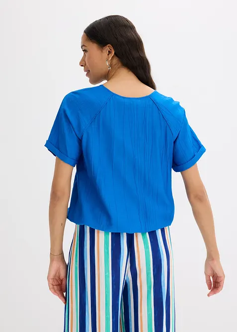 Blouse manches courtes en viscose mélangée, bonprix