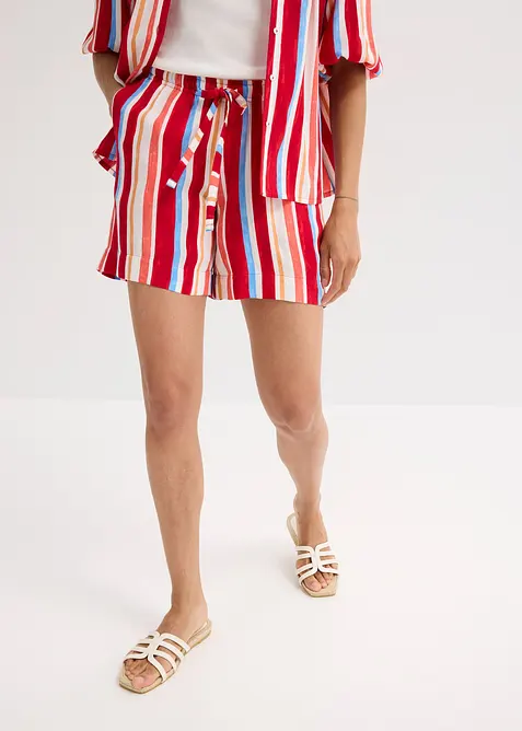 Short &agrave; taille &eacute;lastiqu&eacute;e en viscose, bonprix