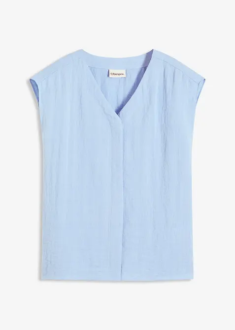 Chemisier sans manches en viscose m&eacute;lang&eacute;e, bonprix