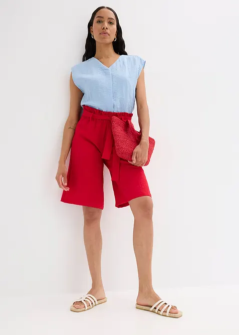 Bermuda fluide en viscose mélangée, taille élastiquée, bonprix