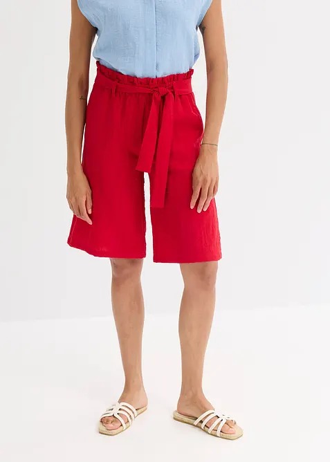 Bermuda fluide en viscose mélangée, taille élastiquée, bonprix