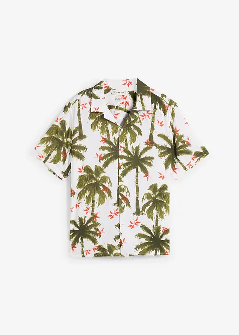 Chemise manches courtes en viscose, loose, bonprix