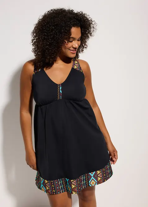 Robe de bain grande stature en polyamide recycl&eacute;, bonprix