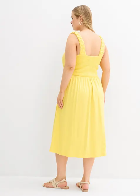 Robe légèrement évasée en jersey coton et viscose, bonprix