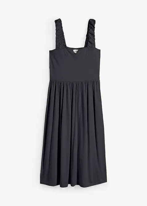 Robe l&eacute;g&egrave;rement &eacute;vas&eacute;e en jersey coton et viscose, bonprix