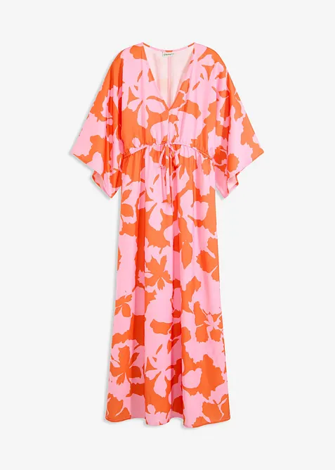 Robe longue en satin fluide, bonprix