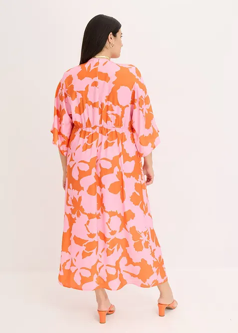 Robe longue en satin fluide, bonprix