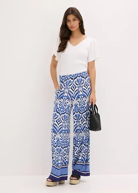 Pull côtelé en viscose mélangée, bonprix