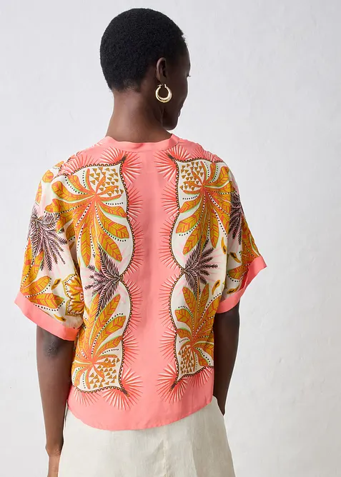 Tunique en soie mélangée, bonprix