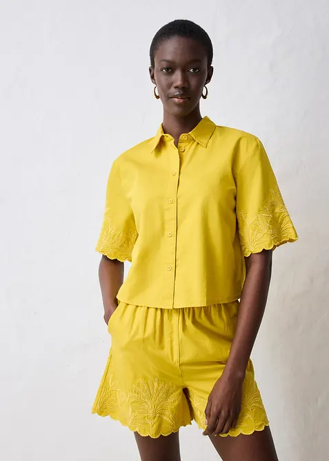 Chemisier court avec soie, bonprix