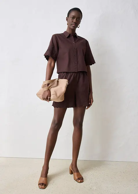 Chemisier court avec soie, bonprix