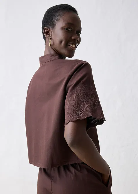 Chemisier court avec soie, bonprix