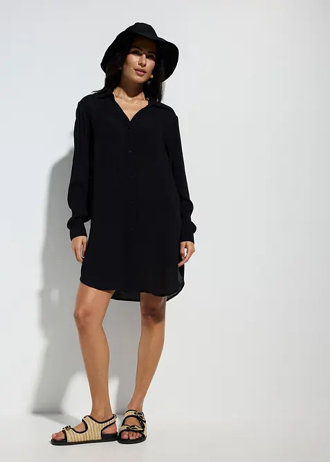 Robe-chemise de plage en viscose fluide, bonprix