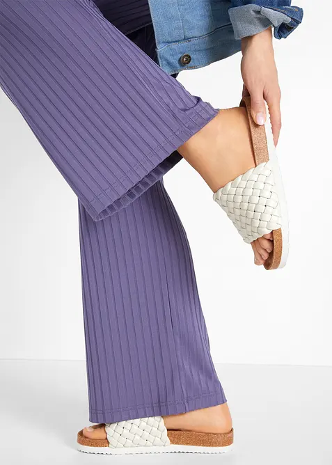 Mules tress&eacute;es, bonprix