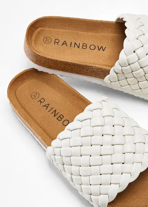 Mules tress&eacute;es, bonprix