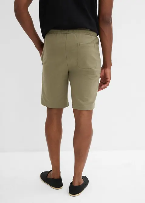 Bermuda sweat avec poches latérales zippées, bonprix