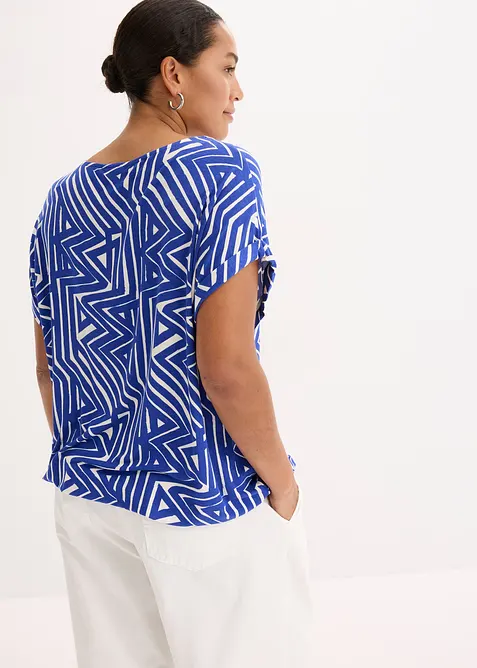 T-shirt fluide et oversize en viscose extensible, bonprix