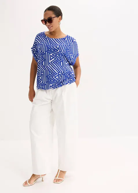 T-shirt fluide et oversize en viscose extensible, bonprix