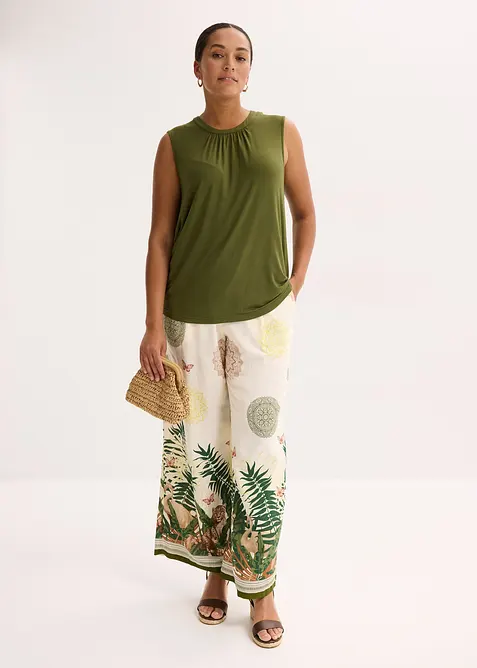 Blouse sans manches en jersey, bonprix