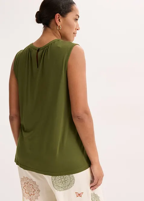 Blouse sans manches en jersey, bonprix